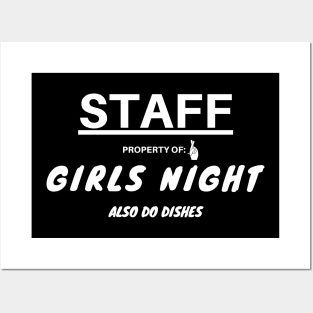 Girls night T-Shirt for guys on girls night out Posters and Art